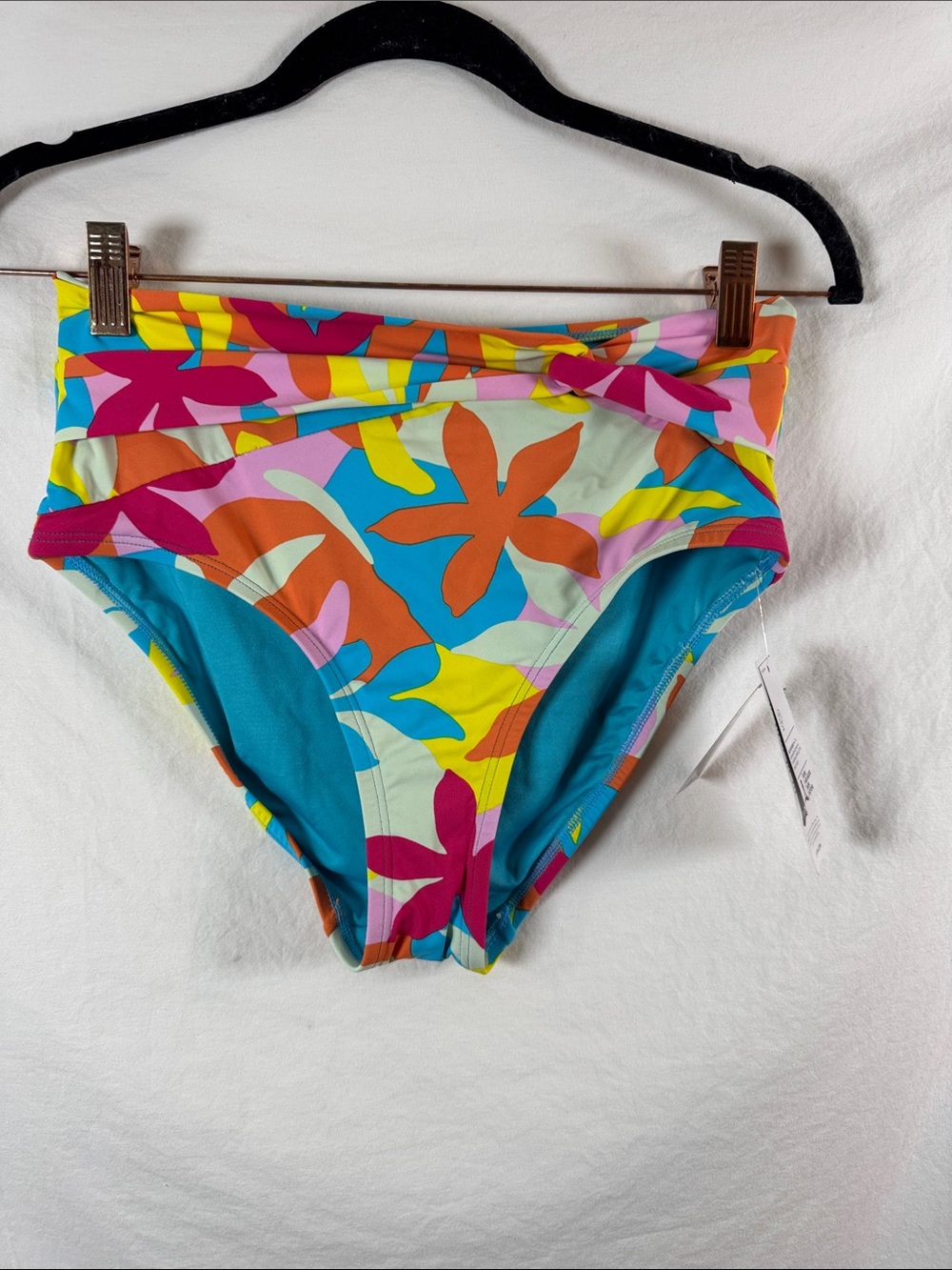 Lands’ End Floral Swim Bottoms Women’s 6 NWT